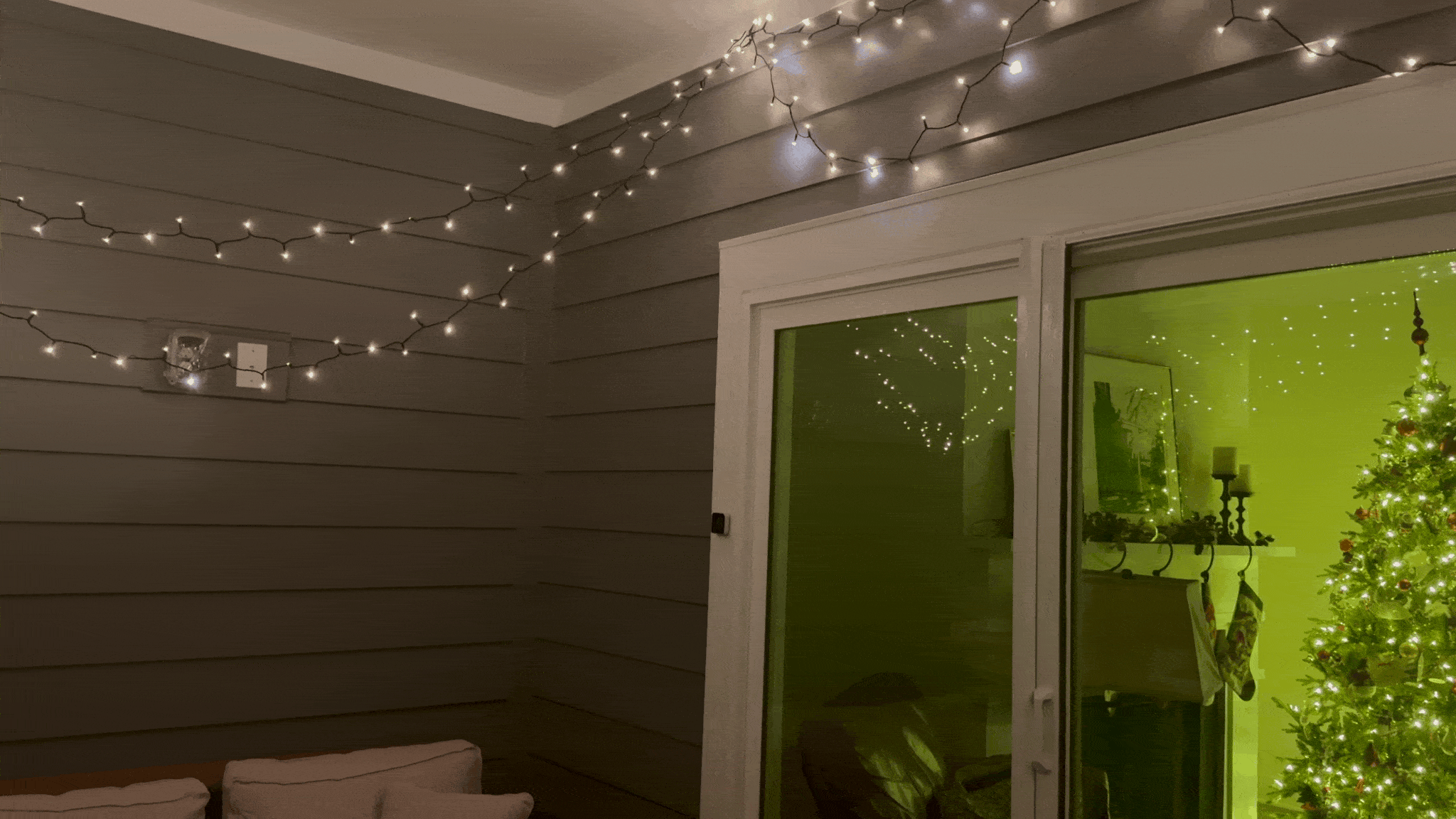 Hue's Festavia lights were so much fun during the winter holidays that we've left them up.