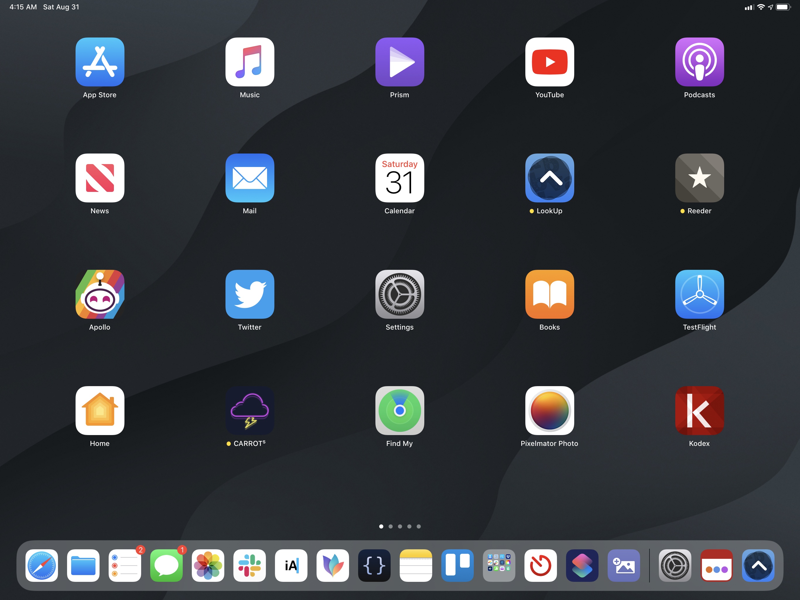 Back to the big icons.