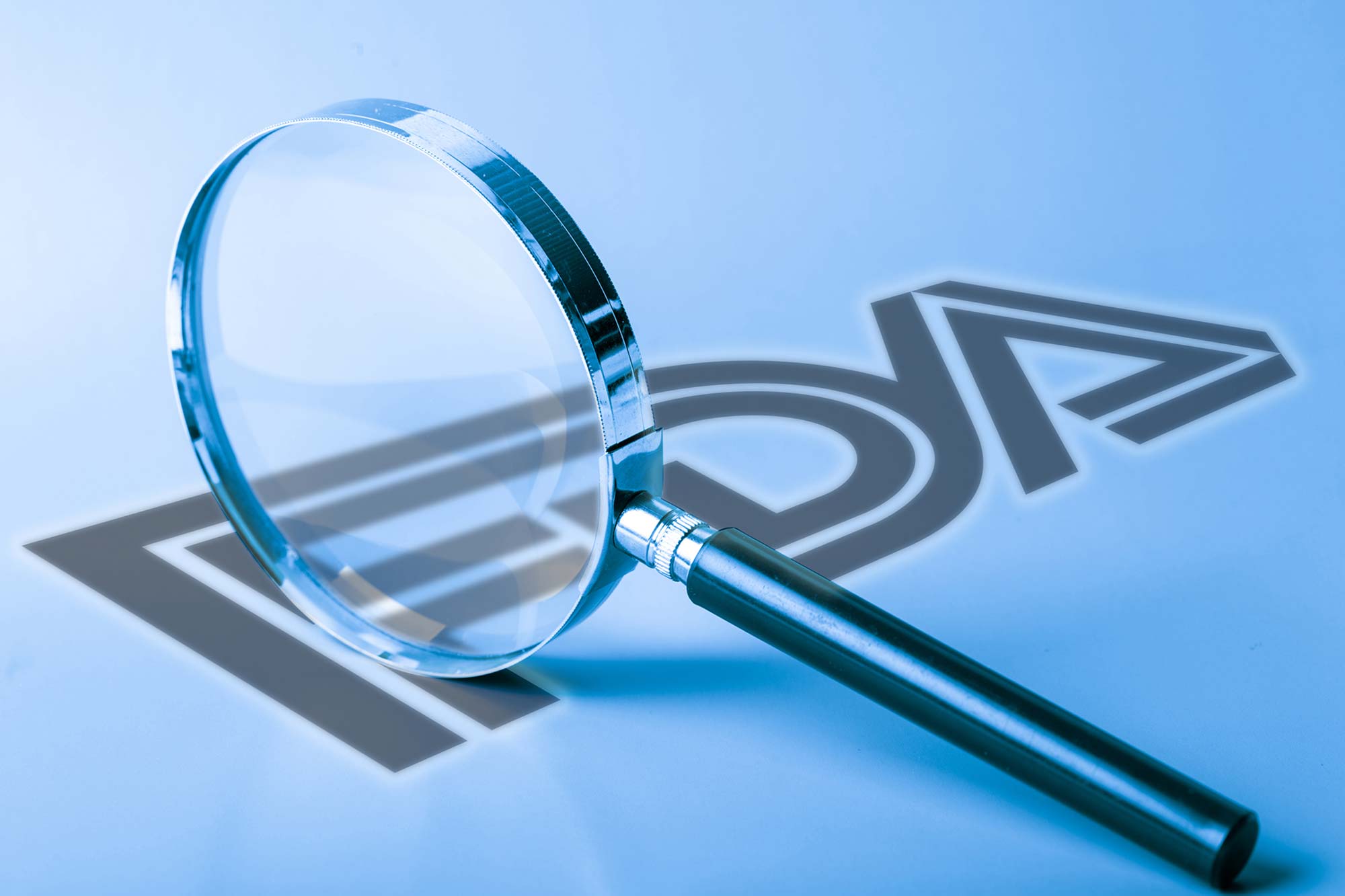 Magnifying glass over FDA logo representing medical approval