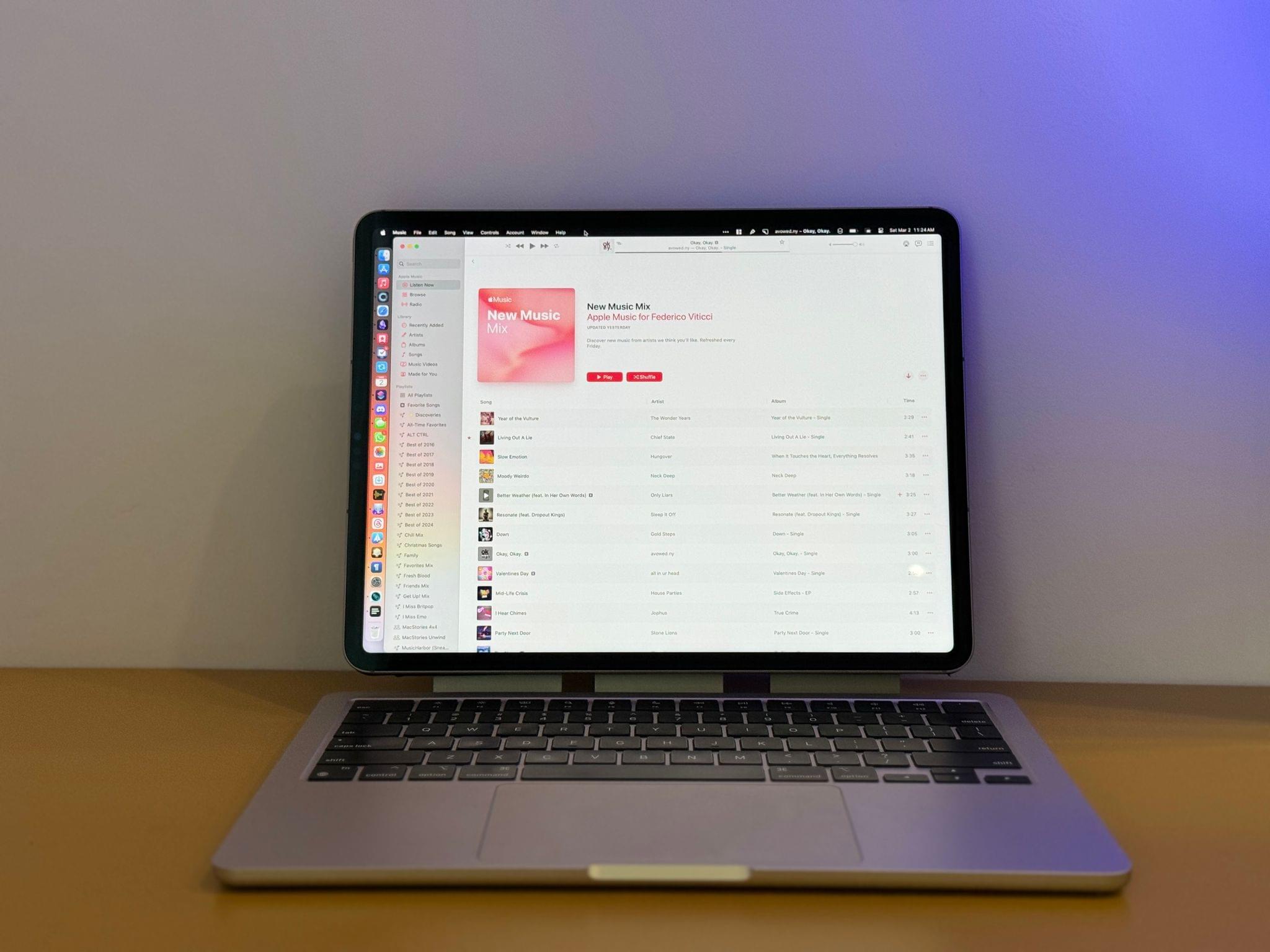 The 12.9" version of the MacPad is more visually balanced, but impractical.