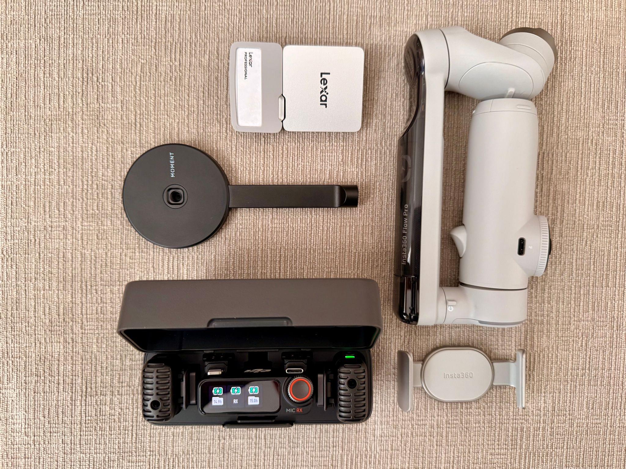 My entire video production setup, minus my iPhone and iPad.