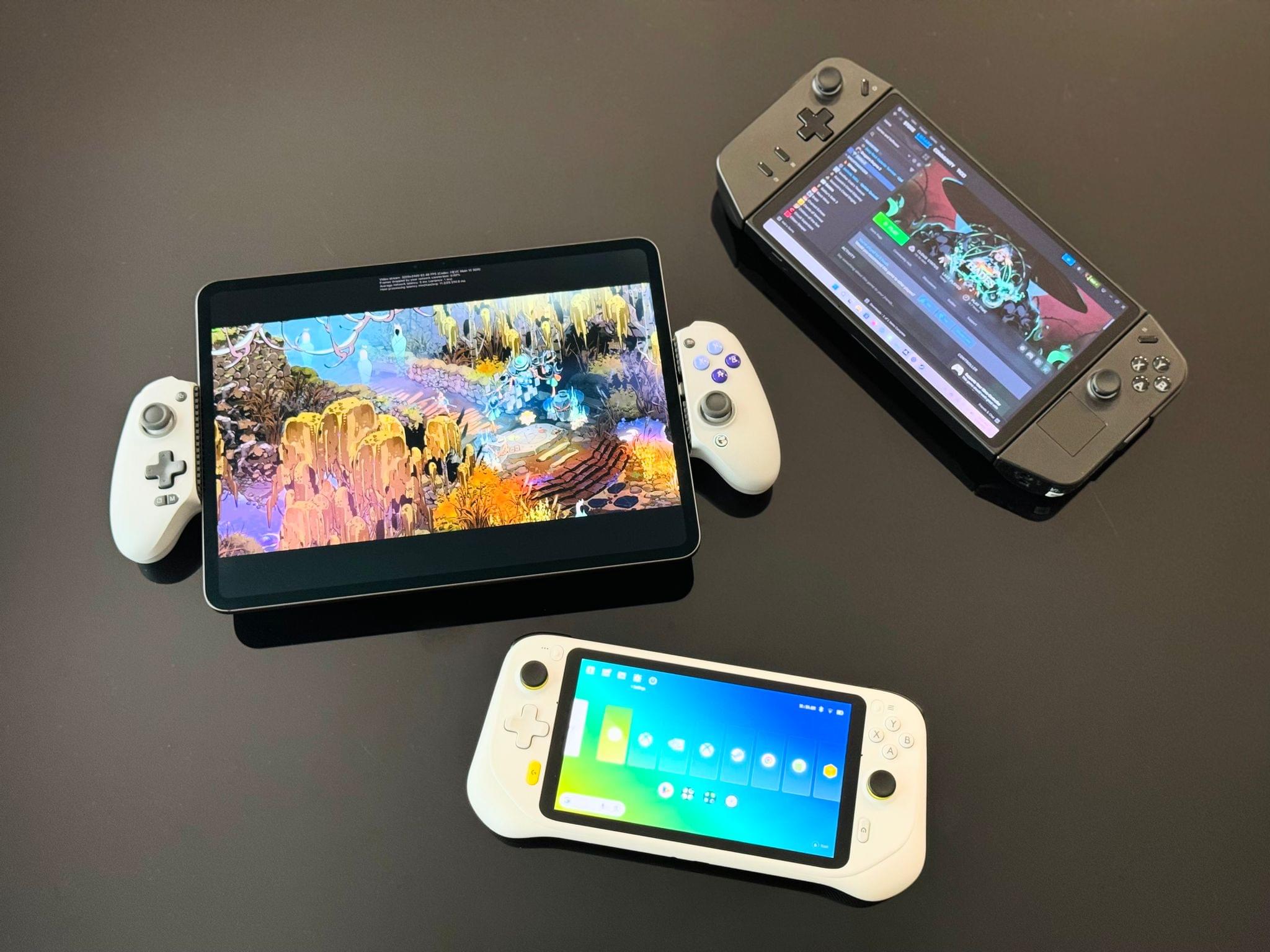 Comparing handhelds. For streaming, the iPad Pro beat them all.