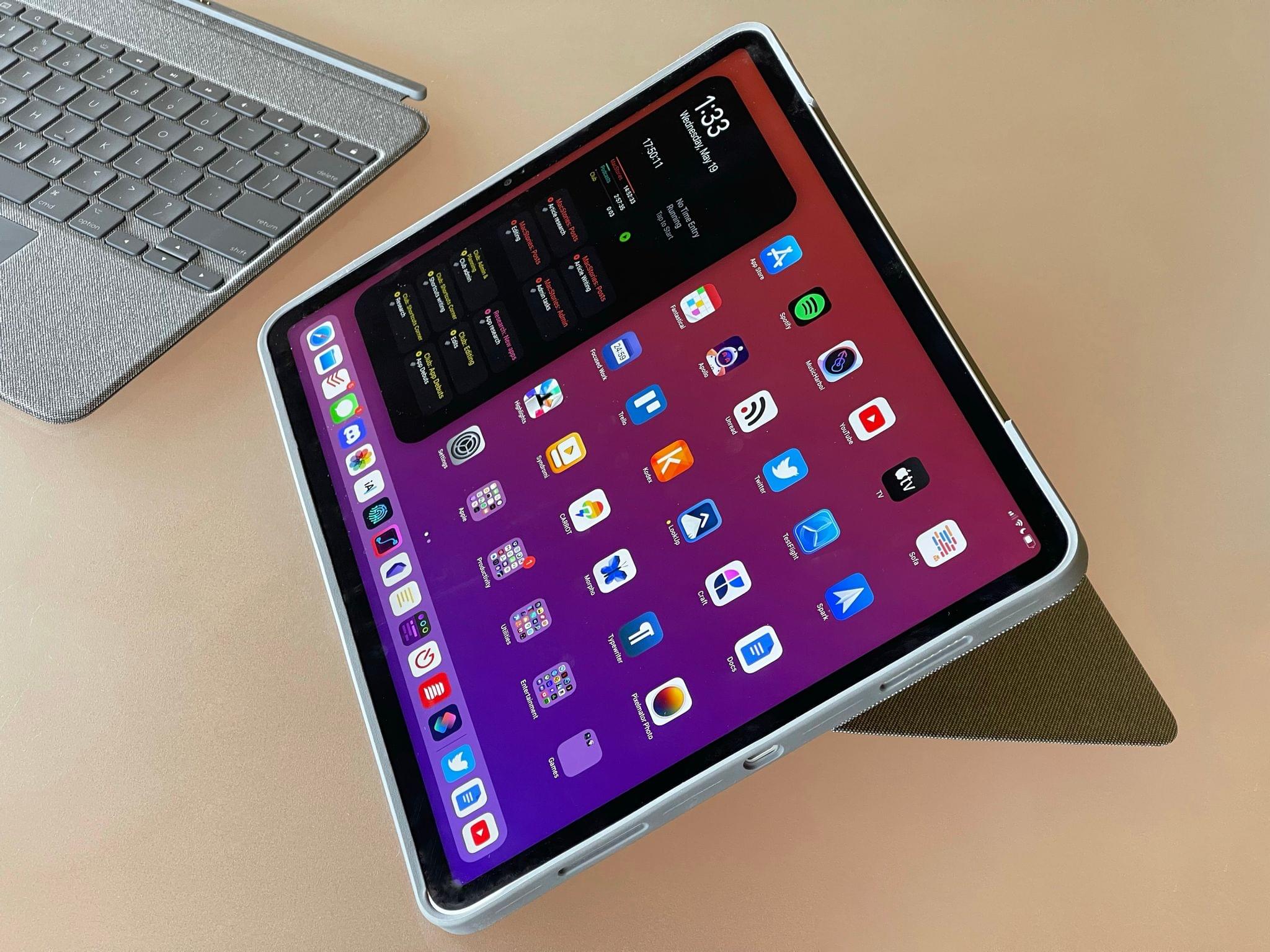 The Combo Touch with the keyboard detached.