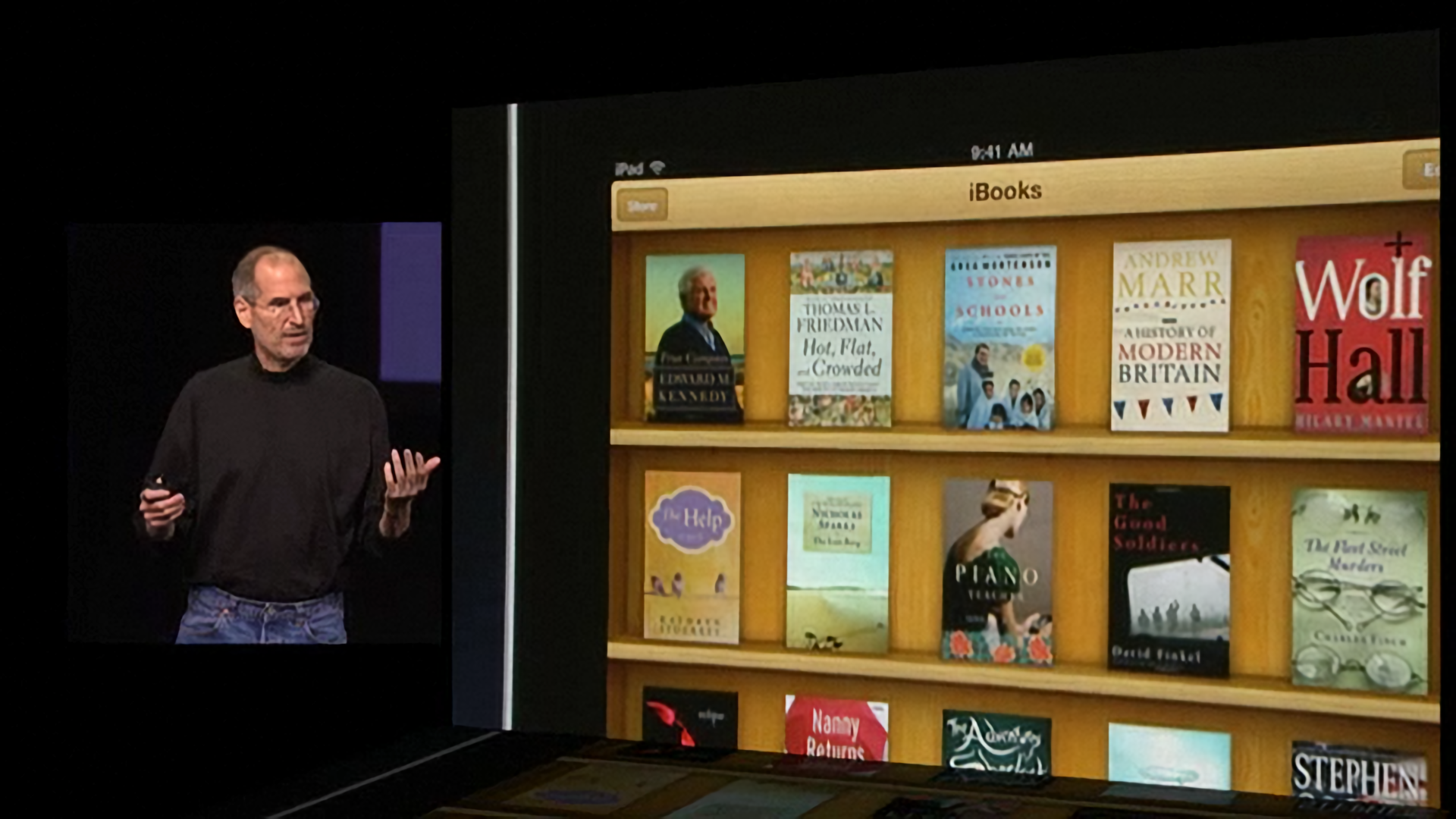 Jobs unveiling iBooks.