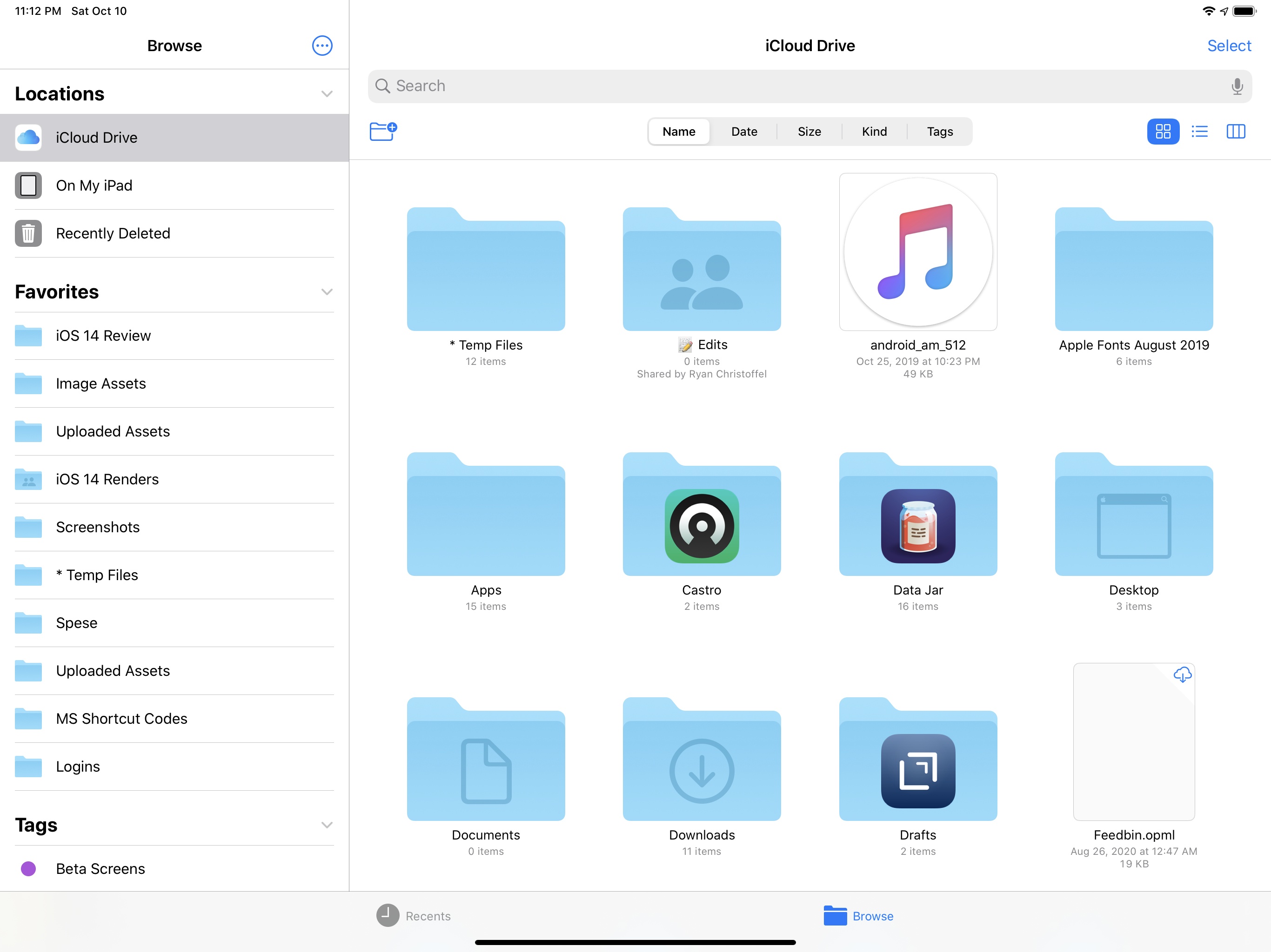 Files in iPadOS 13.