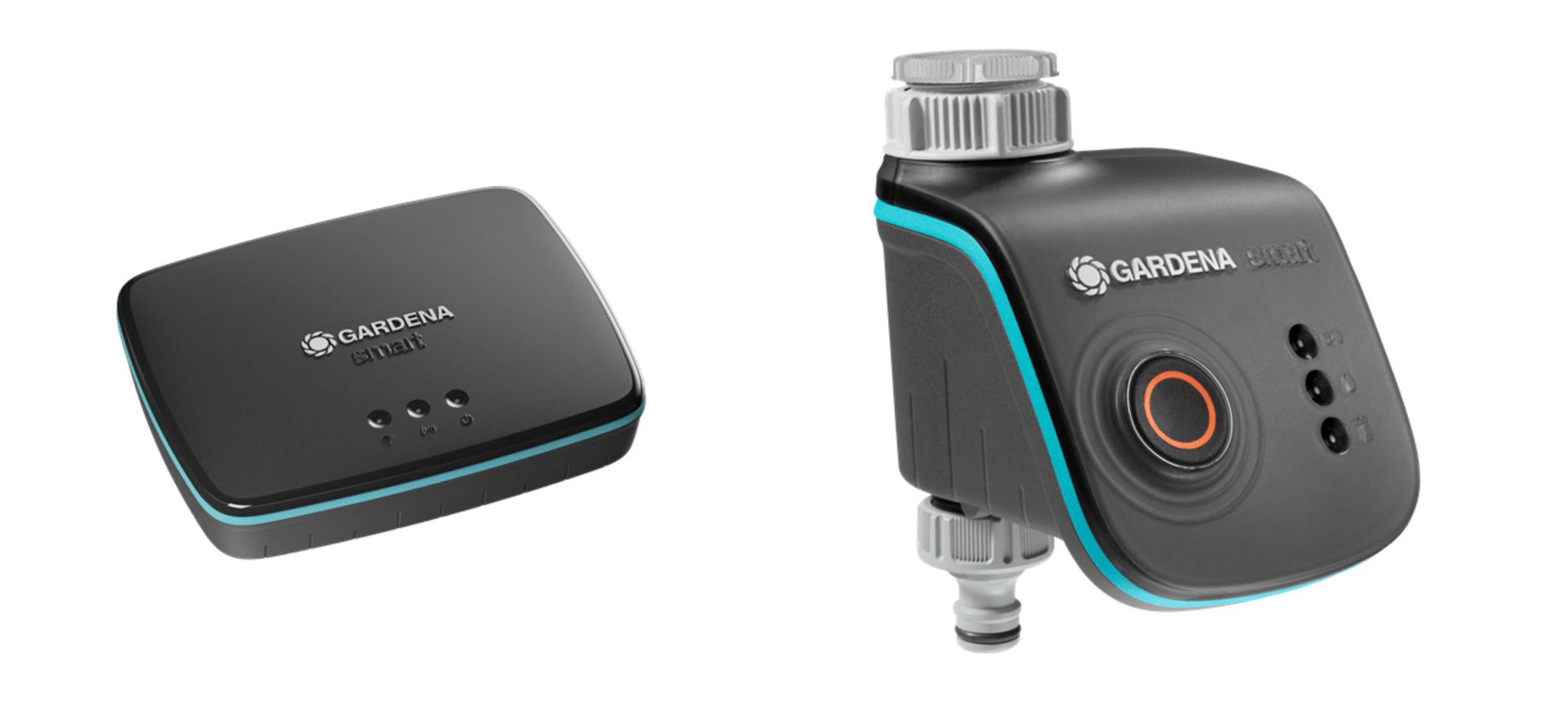 The smart water control set. Image: Gardena.