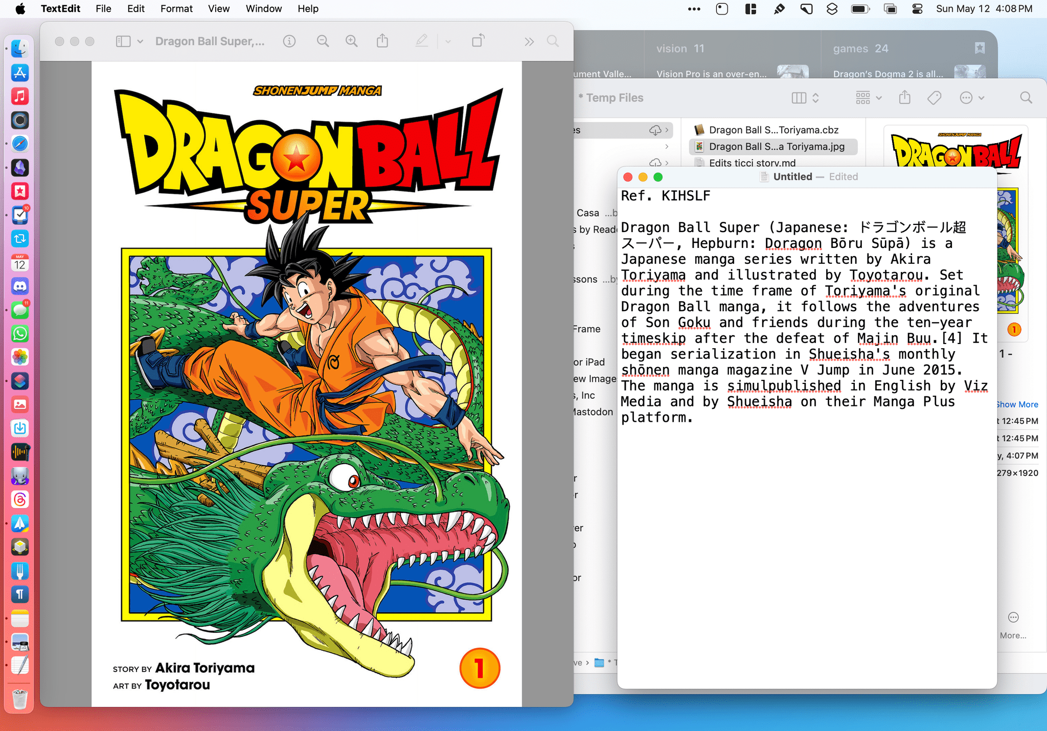 Preview and TextEdit for Mac.