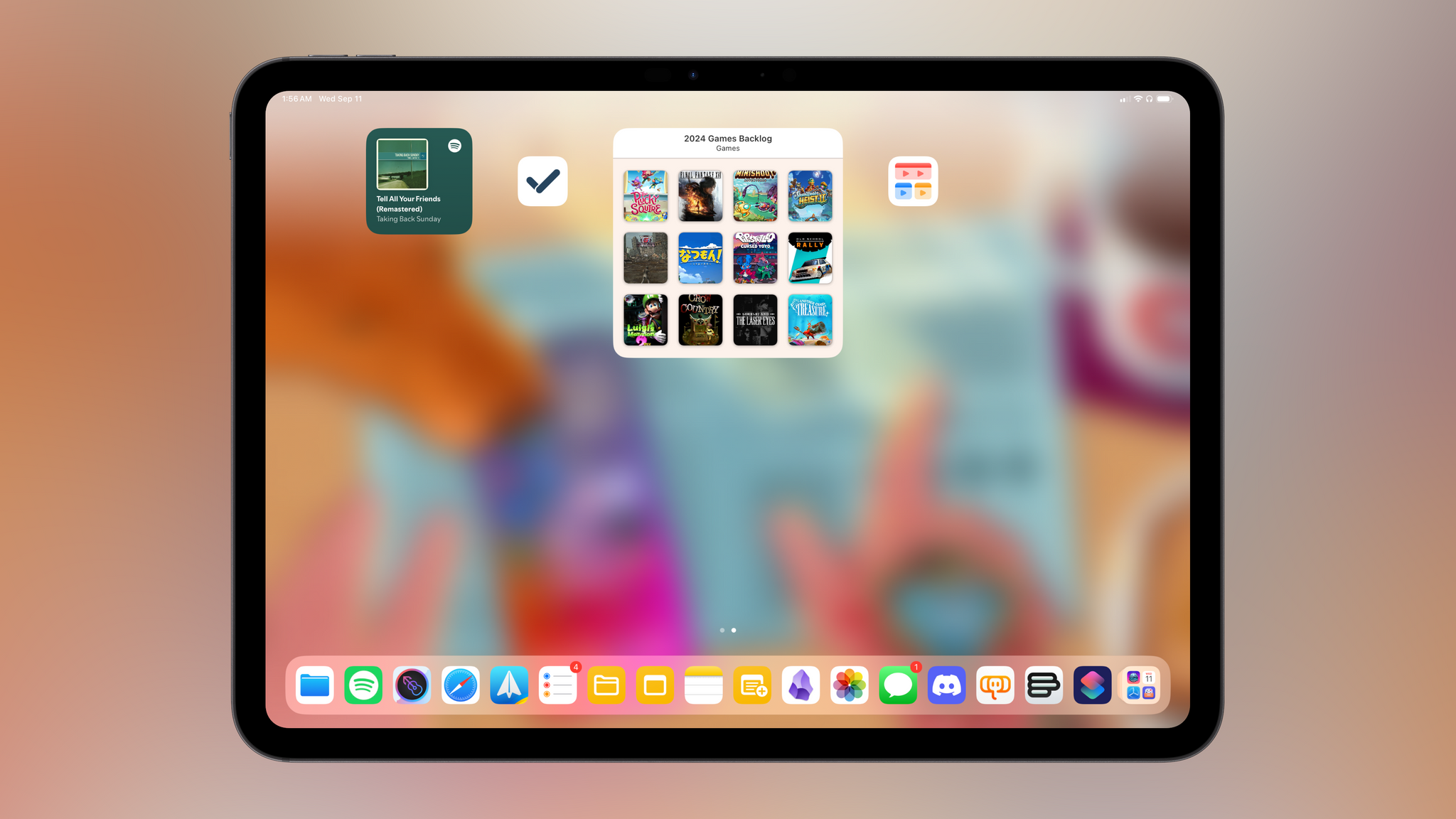 In this example, I cannot drag the Play icon (the multi-color one) next to the GoodTask one.