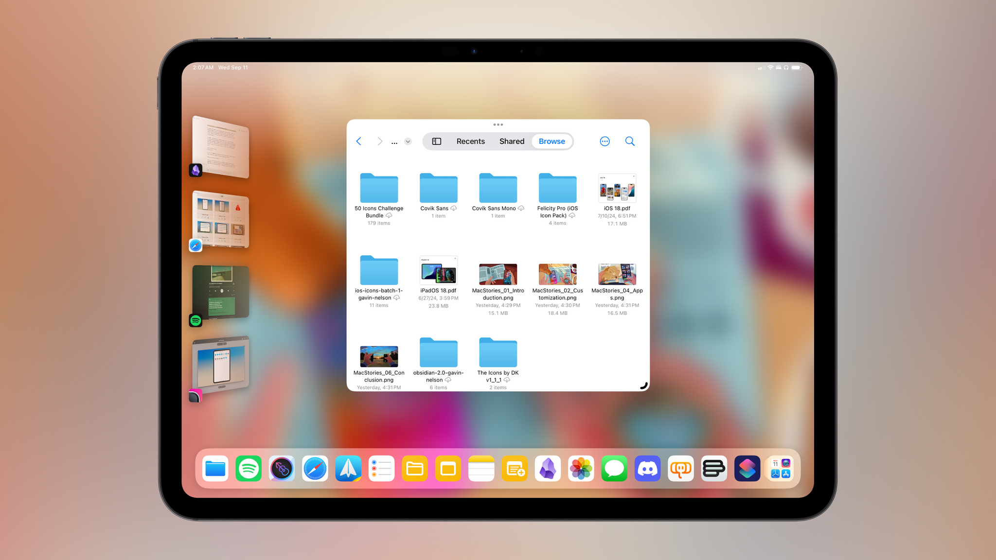 Since toolbar items are placed next to tab bars, some of them may get truncated or hidden.
