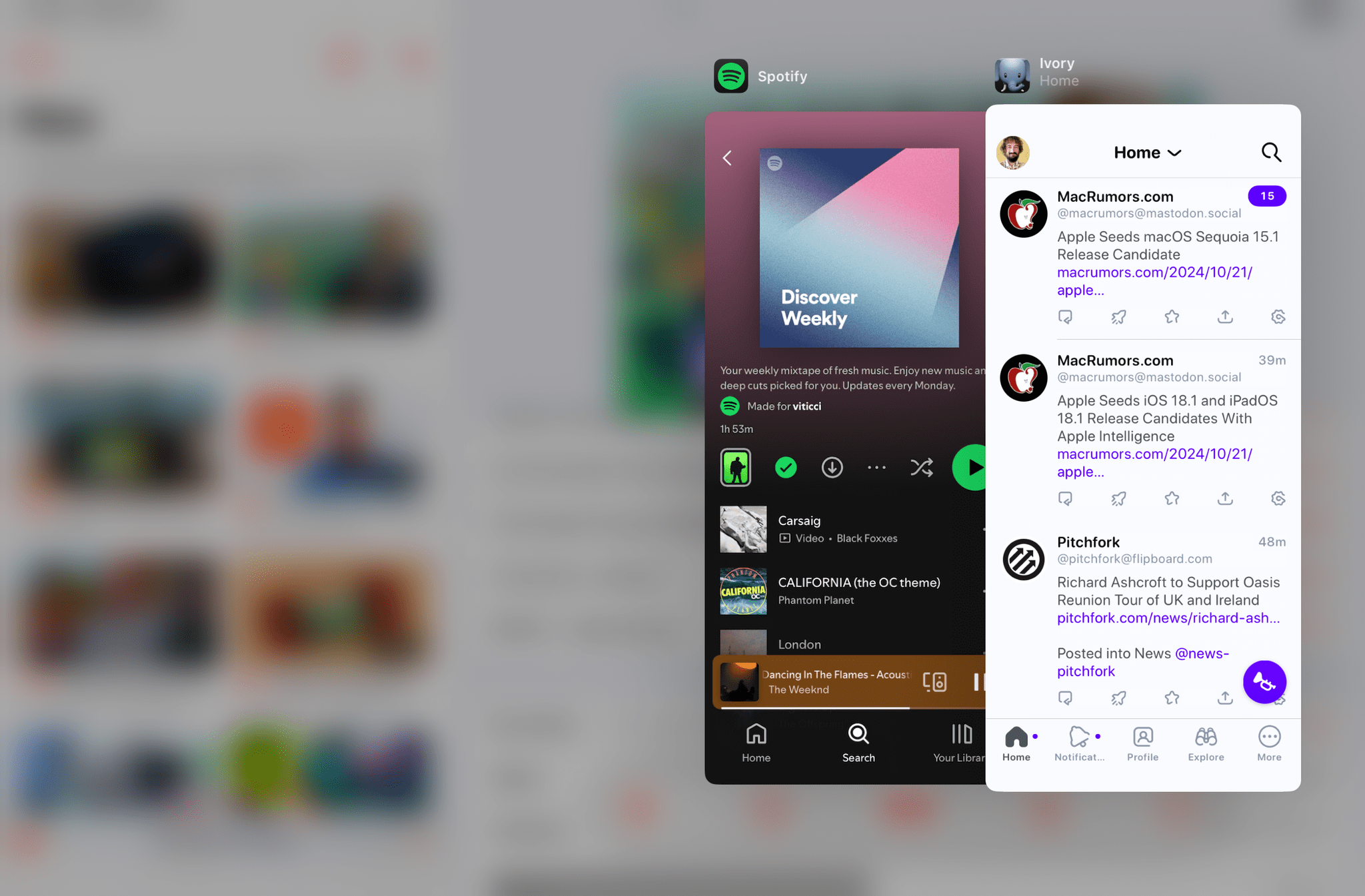 And don't forget: Slide Over comes with its own window picker, too!