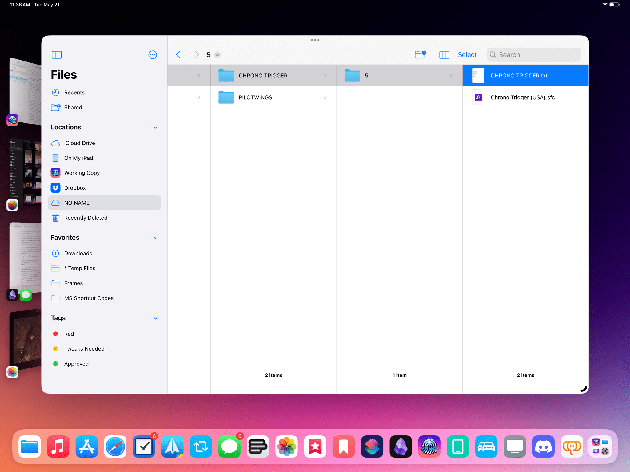 Transferring the ROM and save file to my iPad...