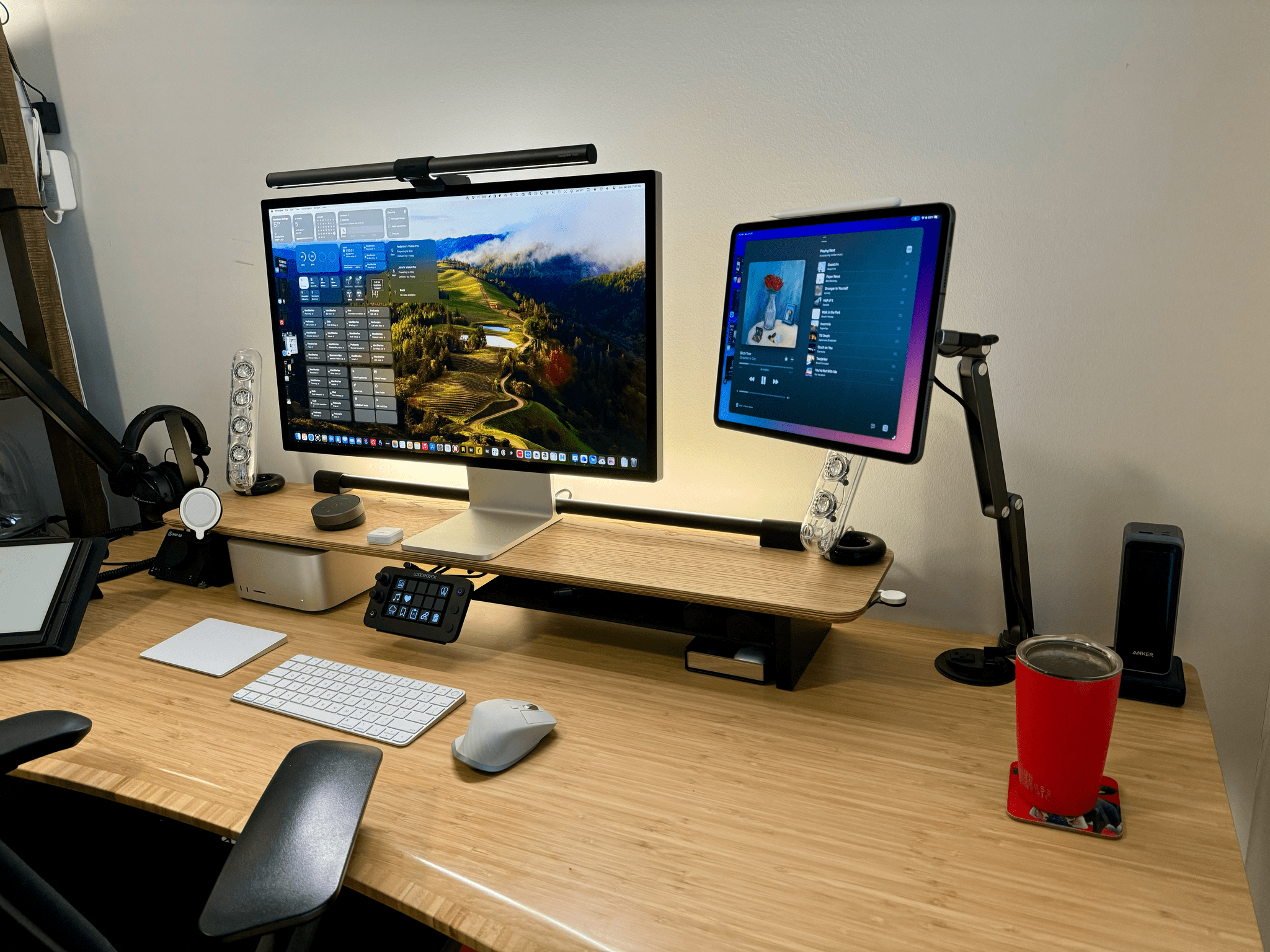 My iPad Pro is now suspended magnetically next to the Studio Display.