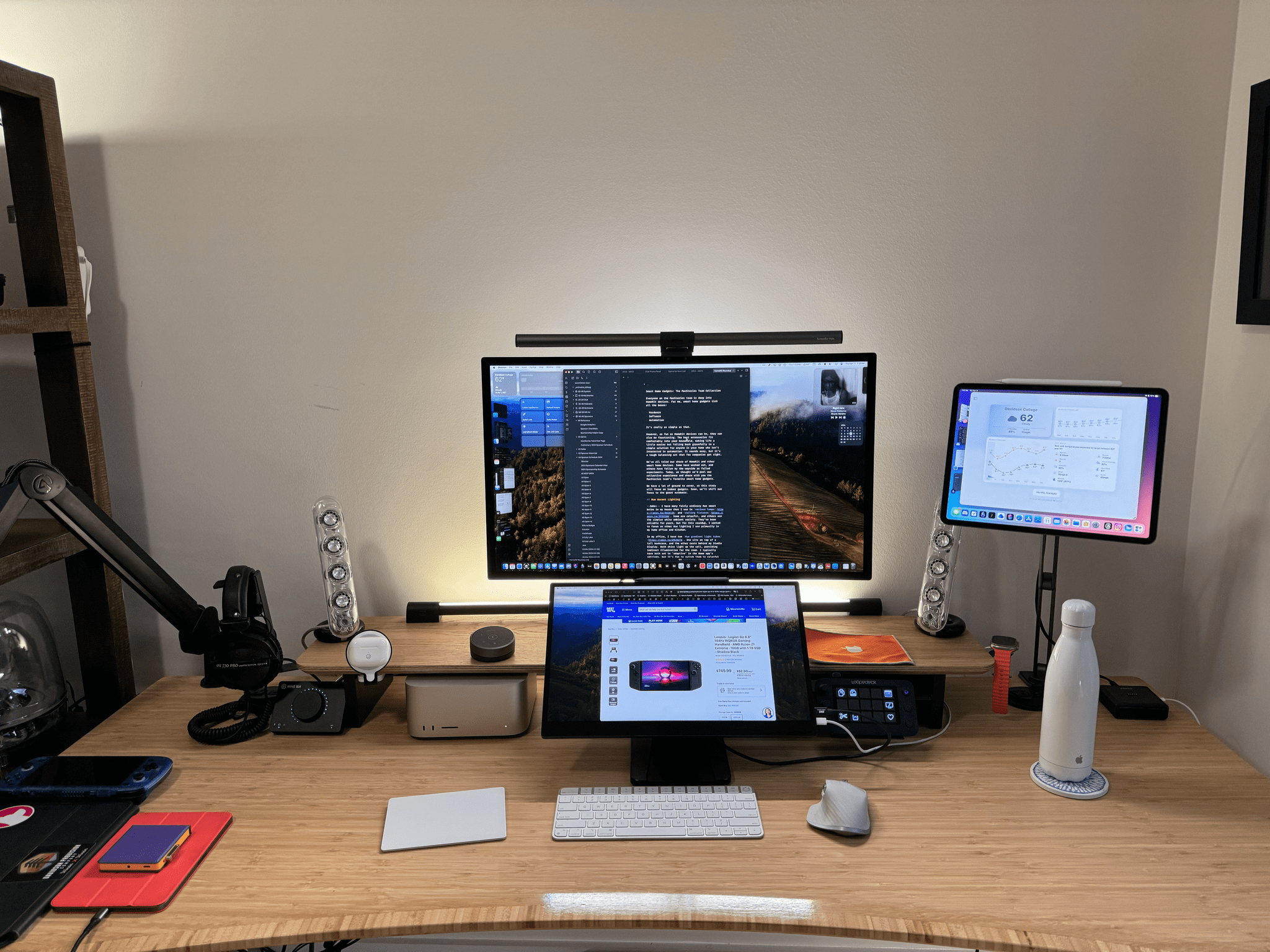 I like having my display backlit by a Hue gradient tube.