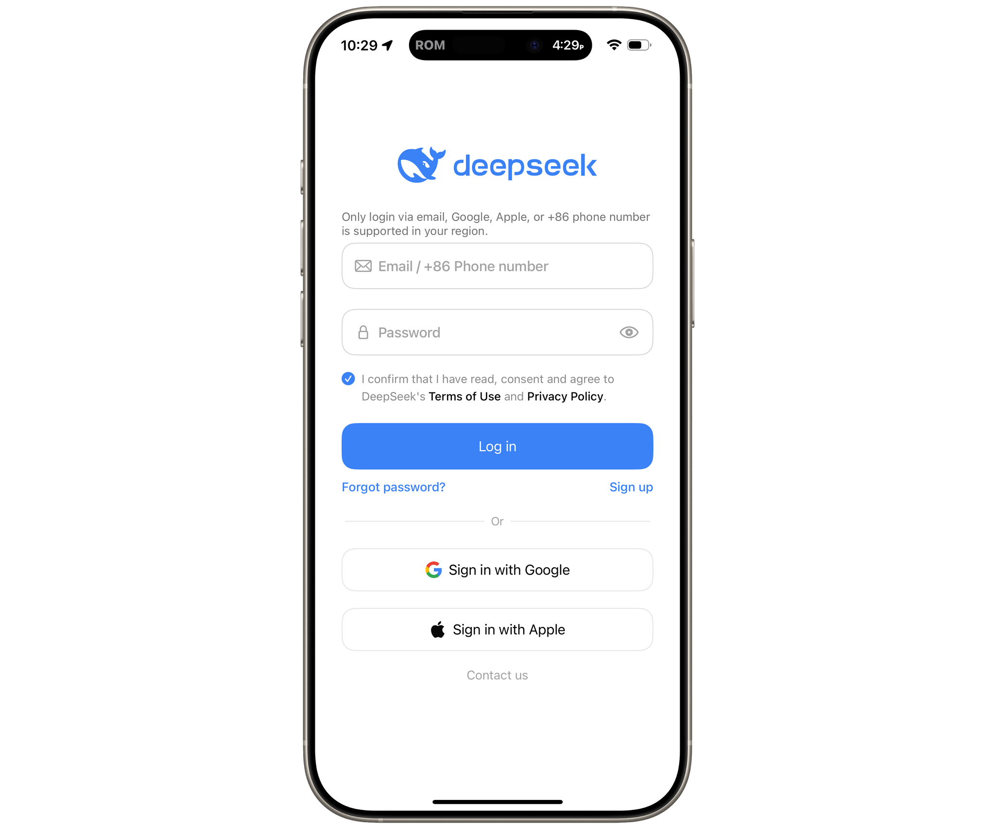 DeepSeek's newfound popularity has made it impossible to log in as of the publication of this story.